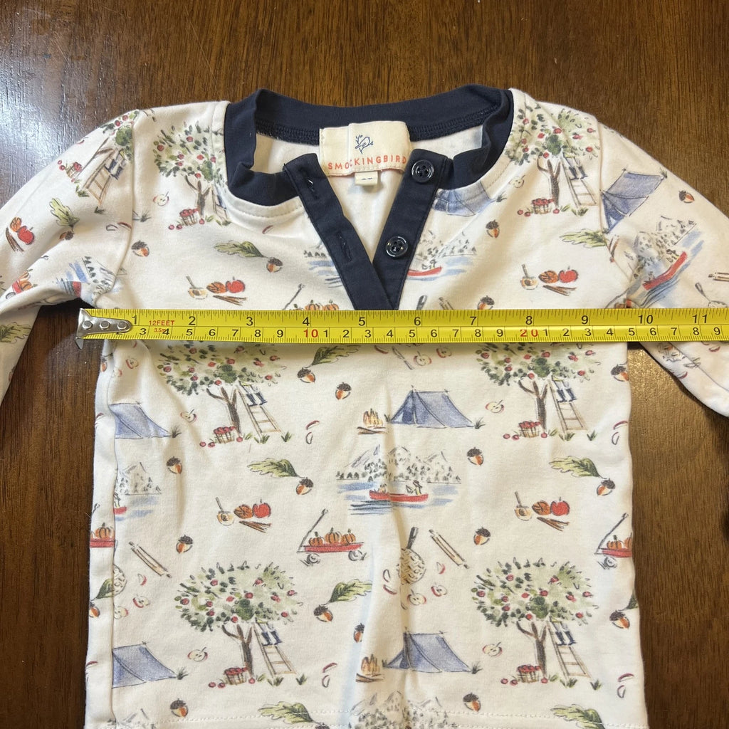 Smoky Camping Themed Pajamas Set - Kids Size 2T
