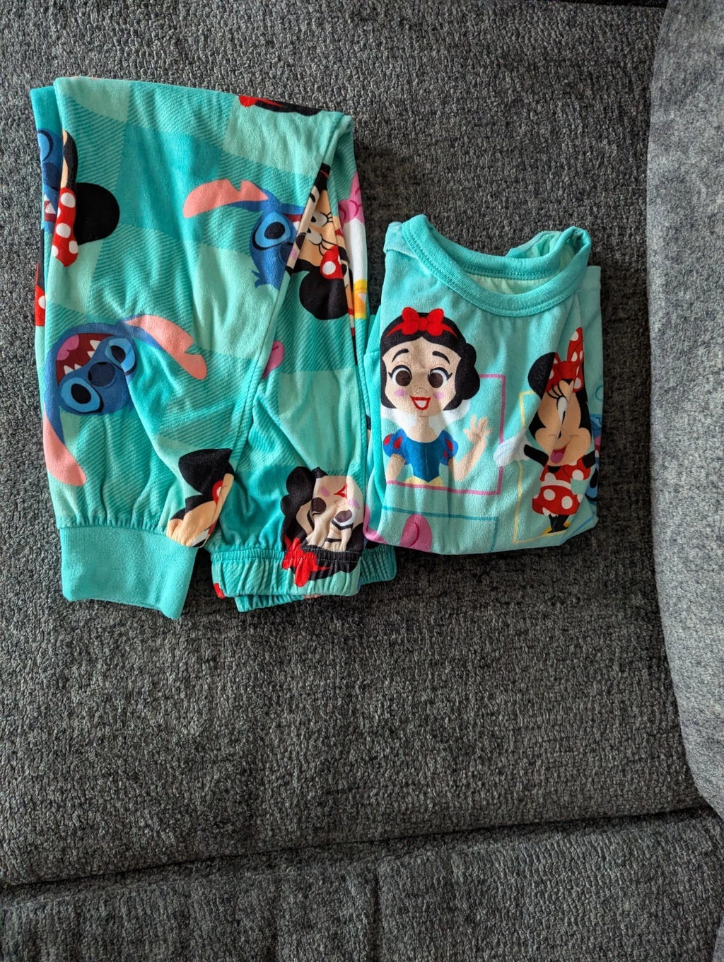 Girls 100 Anniversary Disney Pajama Set Size (8) Medium