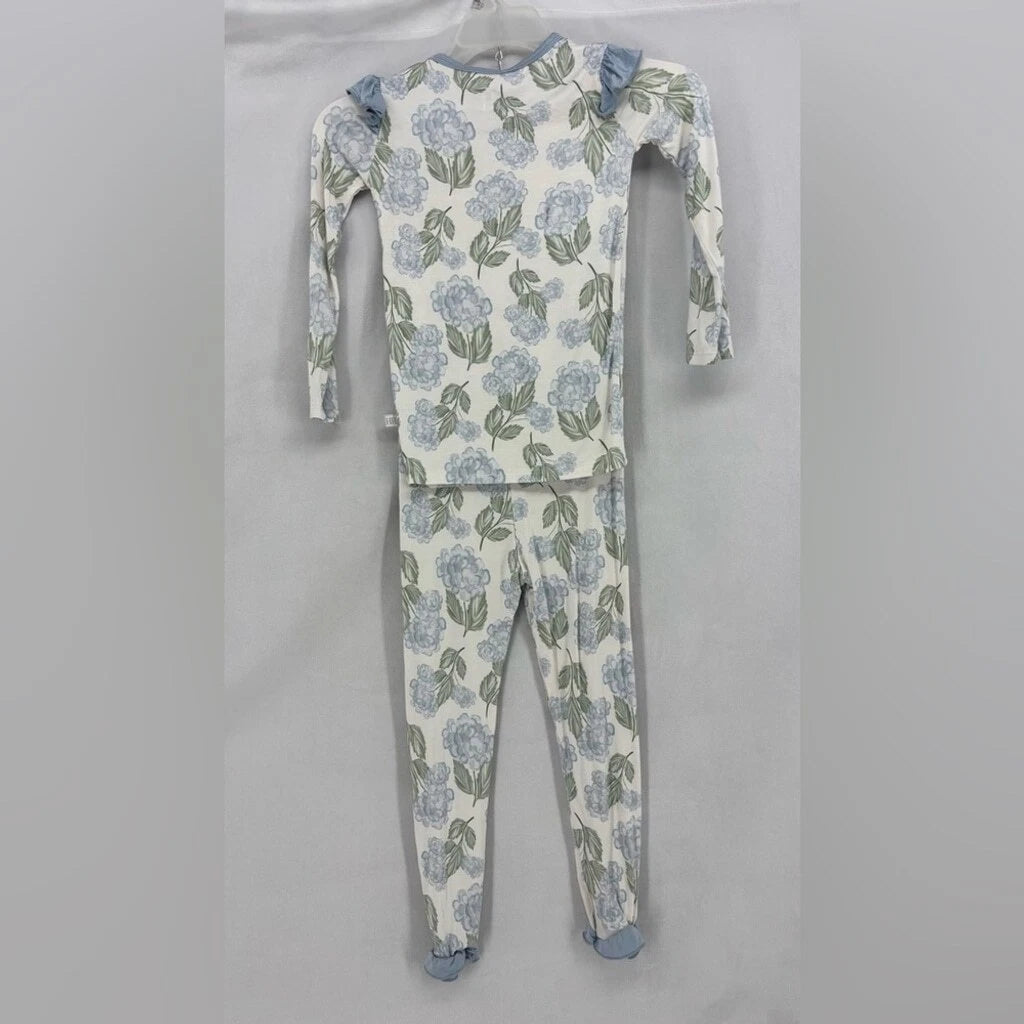 Hamner Hill toddler kids youth 5-6 two piece pajama set garden party Ruffle