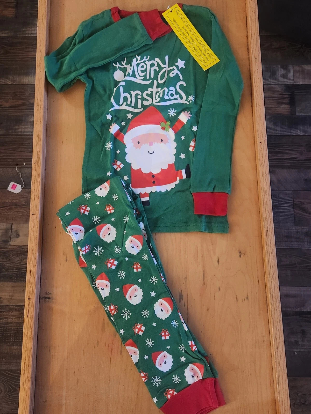 Cora Bee Children's Christmas Pajama Set With Santa Sz 8 NWT