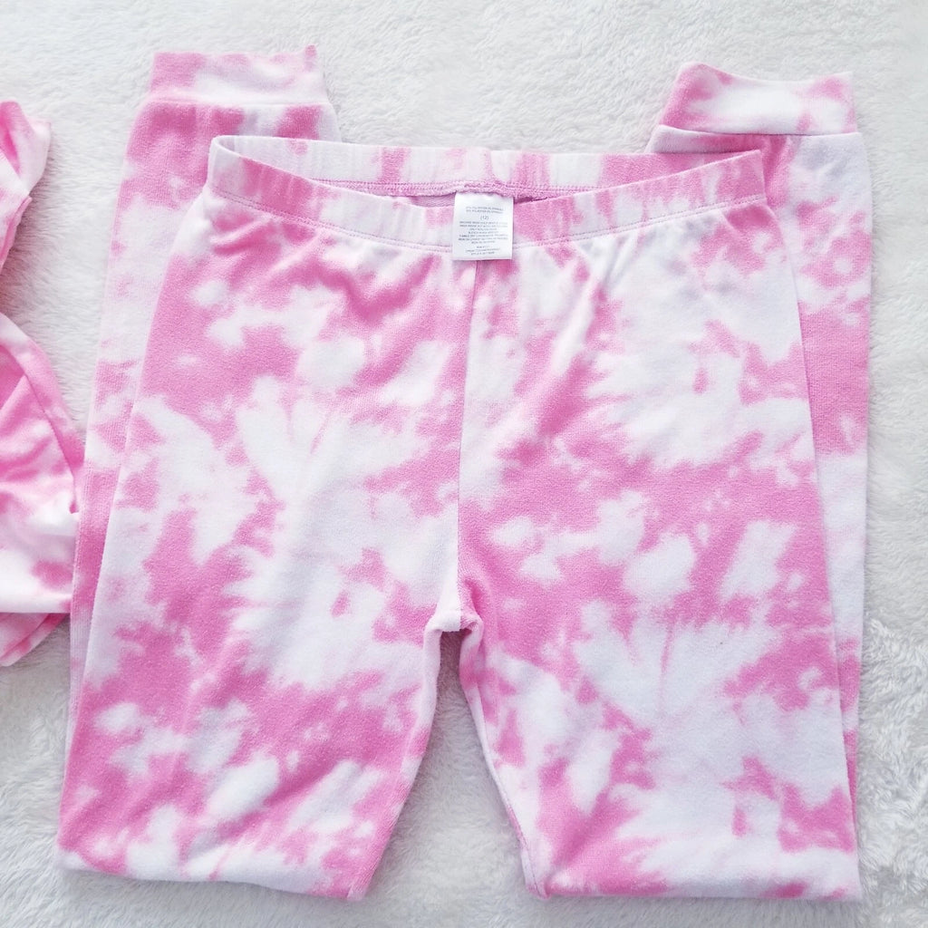 Girls Soft and Snag Long Sleeve Pajama Set Unicorn Design Pink