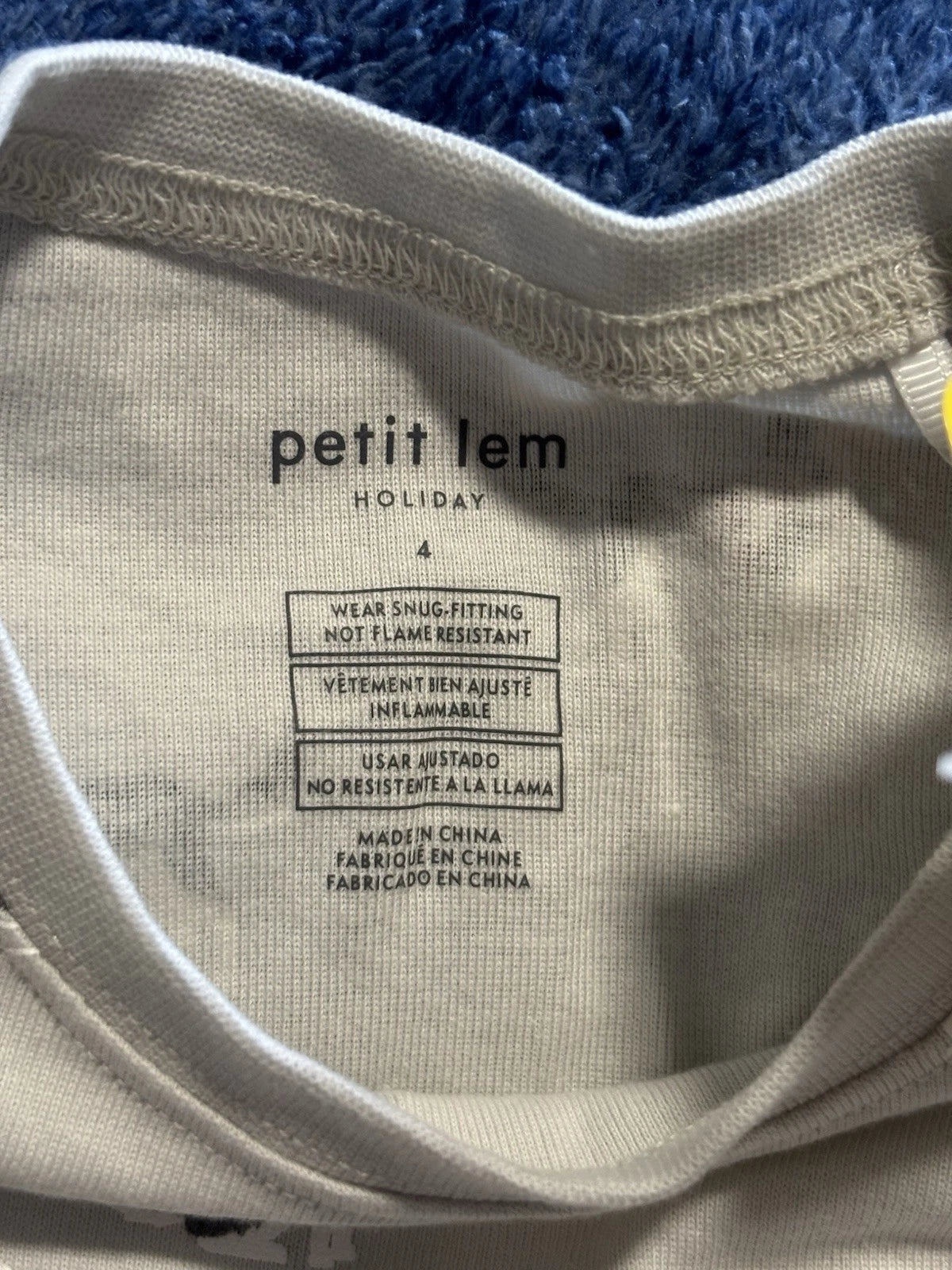 Petit Lem Holiday Huskies Pajama Set for children