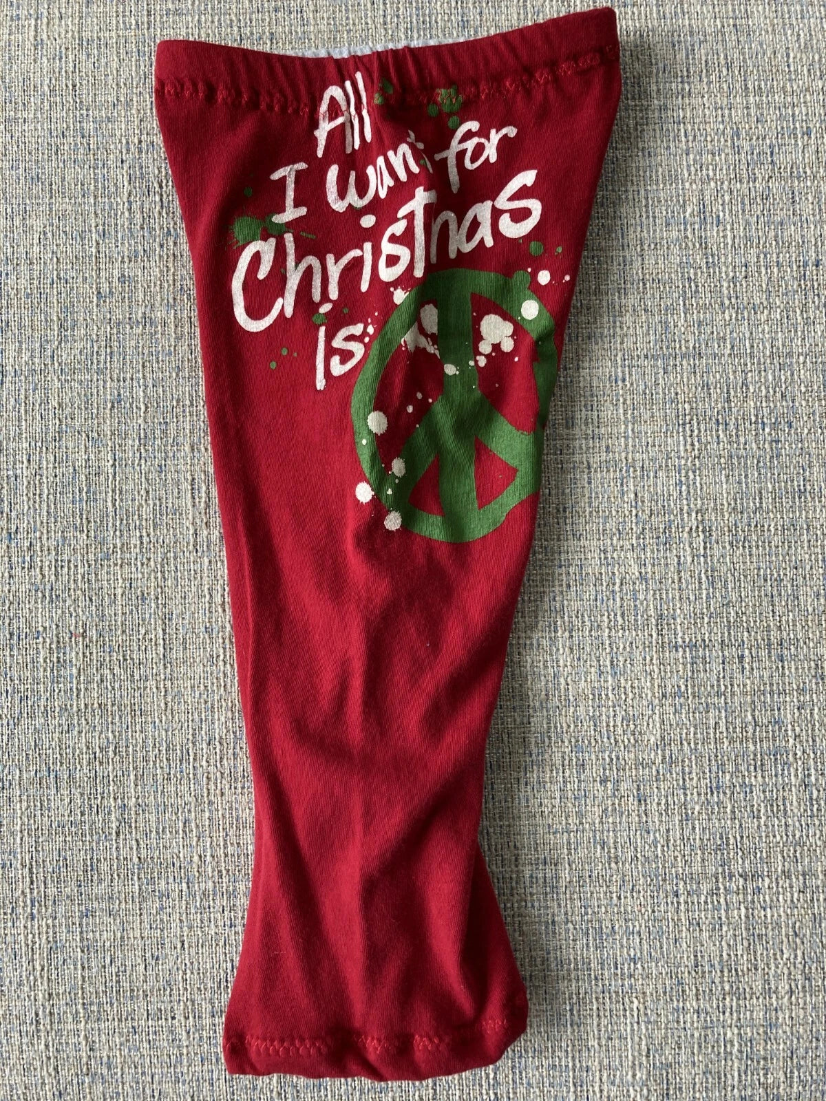 Christmas pajama set custom reworked tshirt funny Christmas outfit 9-12 month