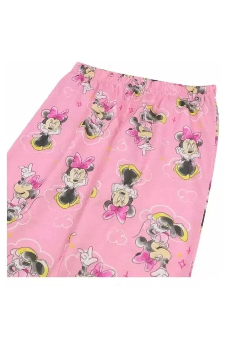 AME Kids'  Disney Junior Minnie Mouse Character 3-piece Pajama Set, Pink, 5 B84