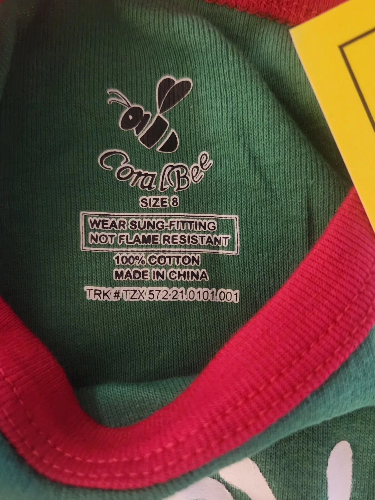 Cora Bee Children's Christmas Pajama Set With Santa Sz 8 NWT