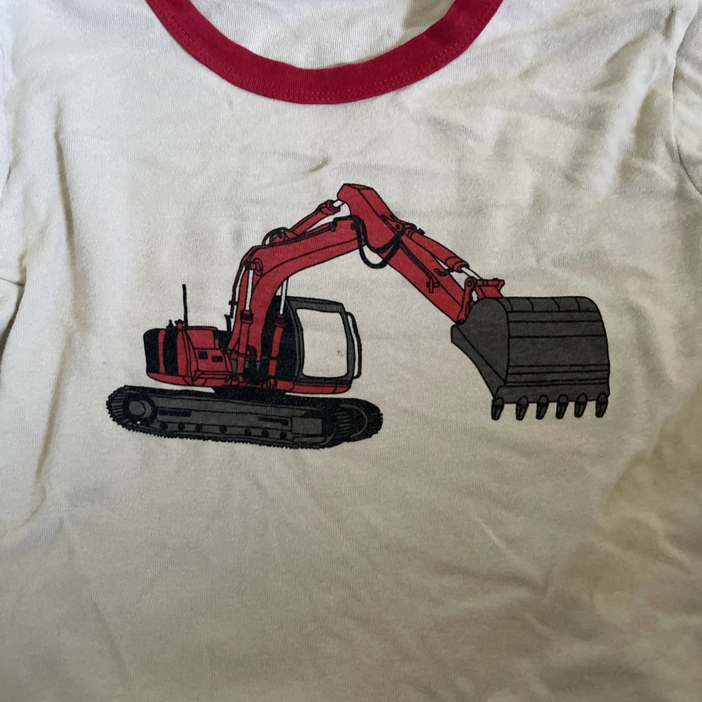 Kids Construction Long Sleeve Pajama Set Size 9-10 Very Nice!!!