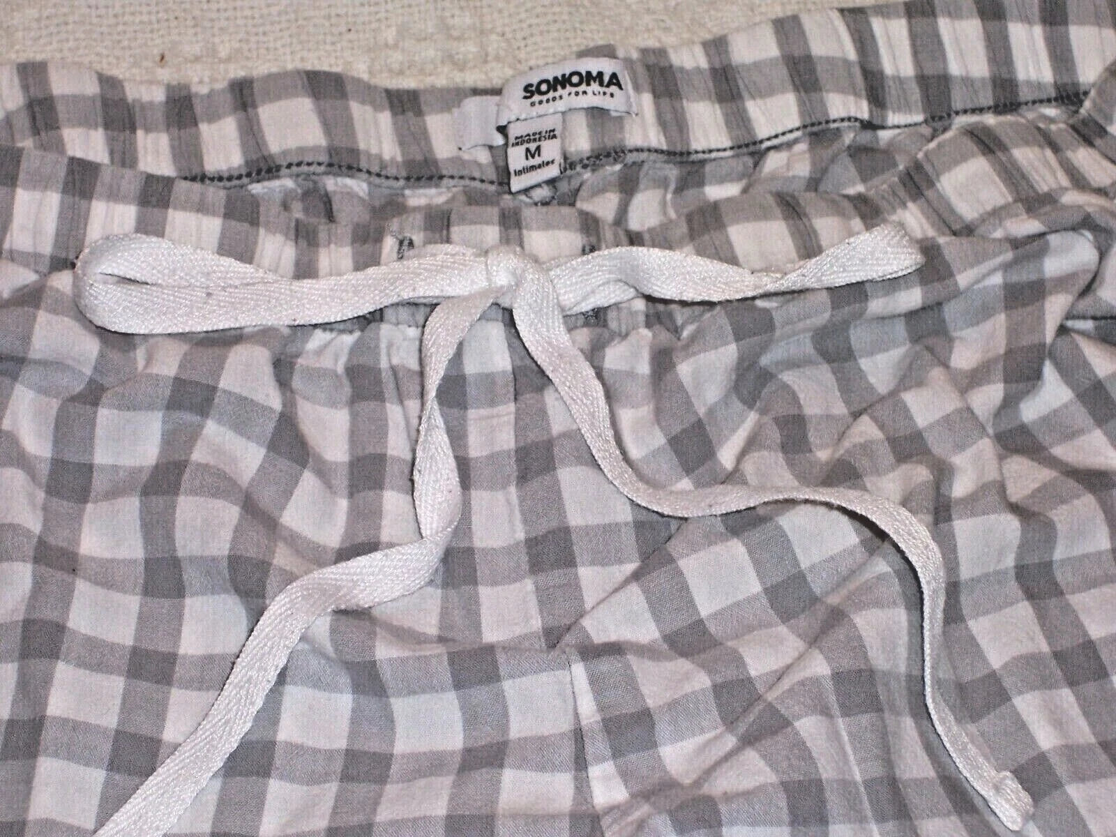 (S138)-Sonoma Intimates-2 Pc Pajama Set-Size Girls Junior M & Purple Sleep Mask