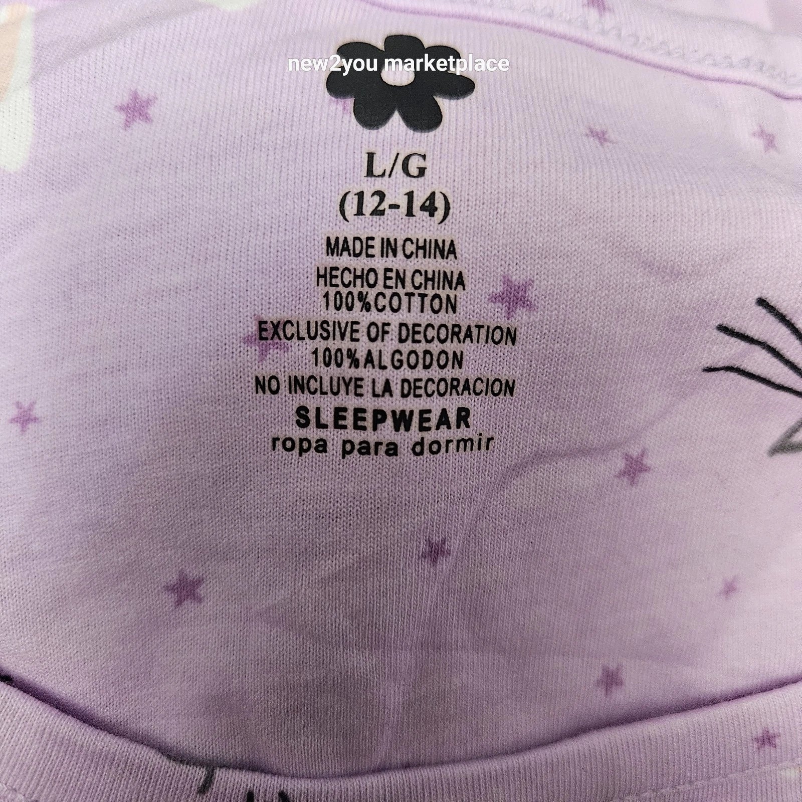 girls Pajama Sets Cotton Summer Pjs Tops with Capri Pants Sleepwear Large 10-12