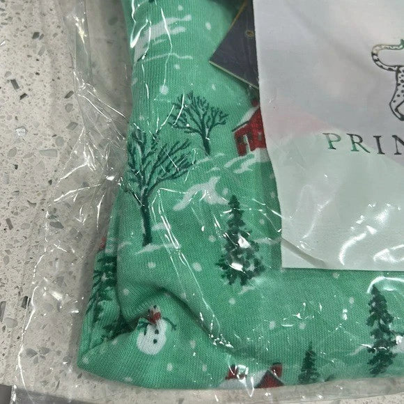 PrintFresh Kids Winter Wonderland Christmas Holiday Cotton Pajama Set  - 2