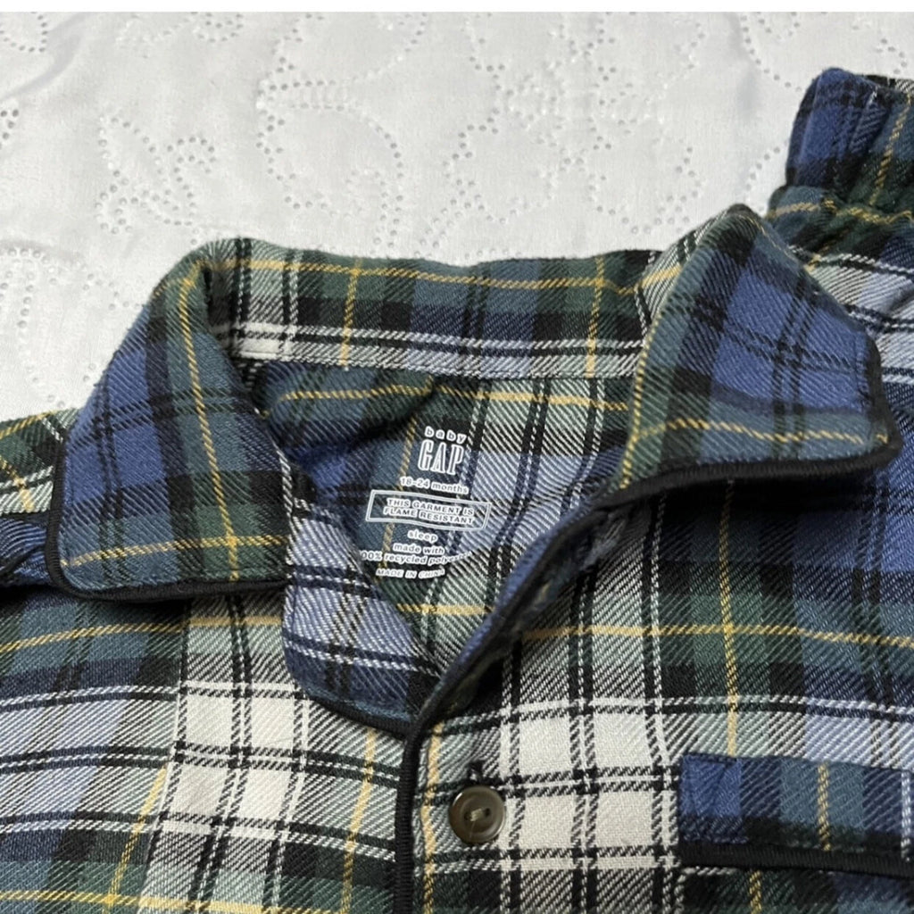 Gap Plaid Flannel PJ Set Size 18-24m