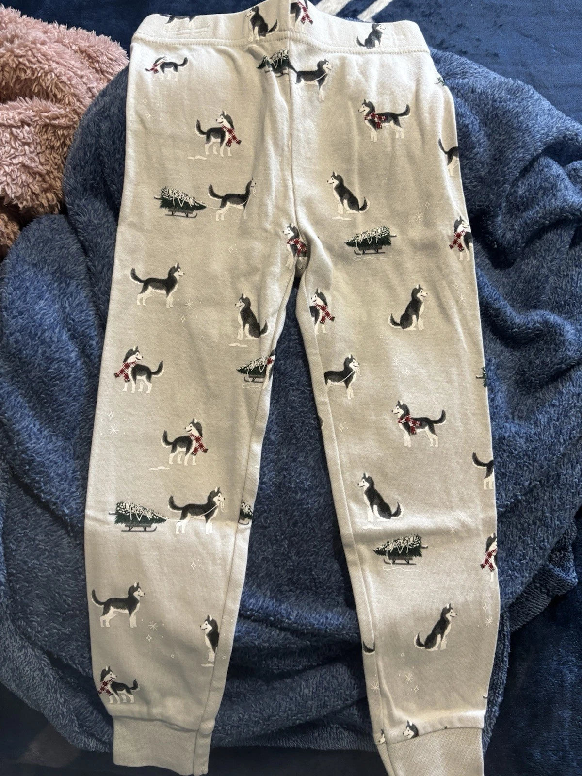 Petit Lem Holiday Huskies Pajama Set for children