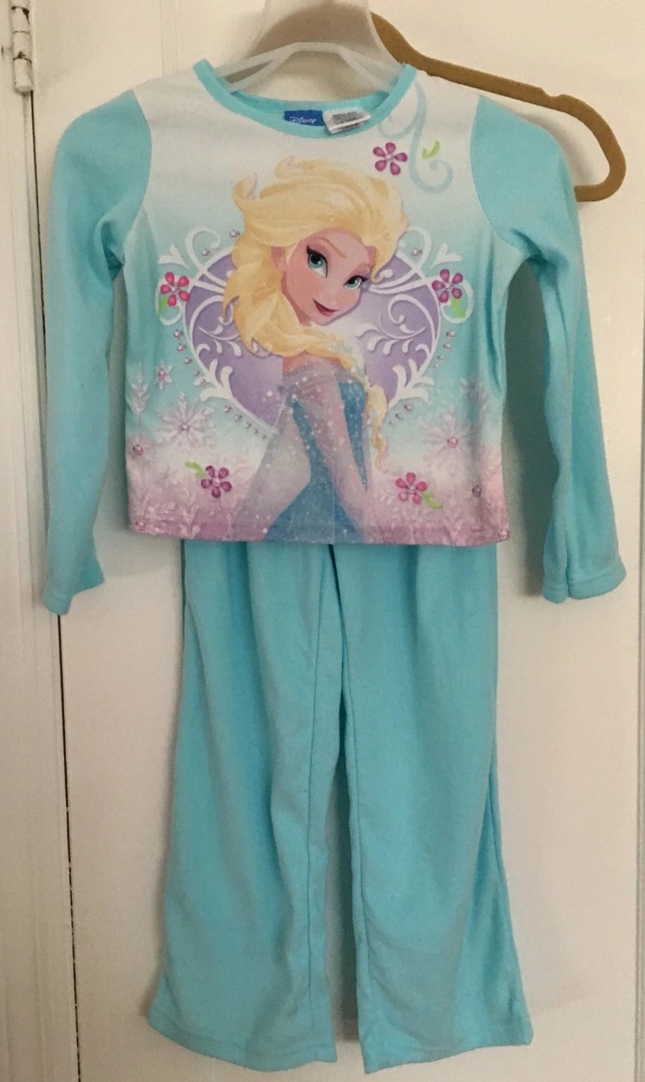 DISNEY FROZEN ELSA  2 PC FLANNEL SLEEPWEAR PAJAMA SET 4/5 GIRLS PERFECT GIFT