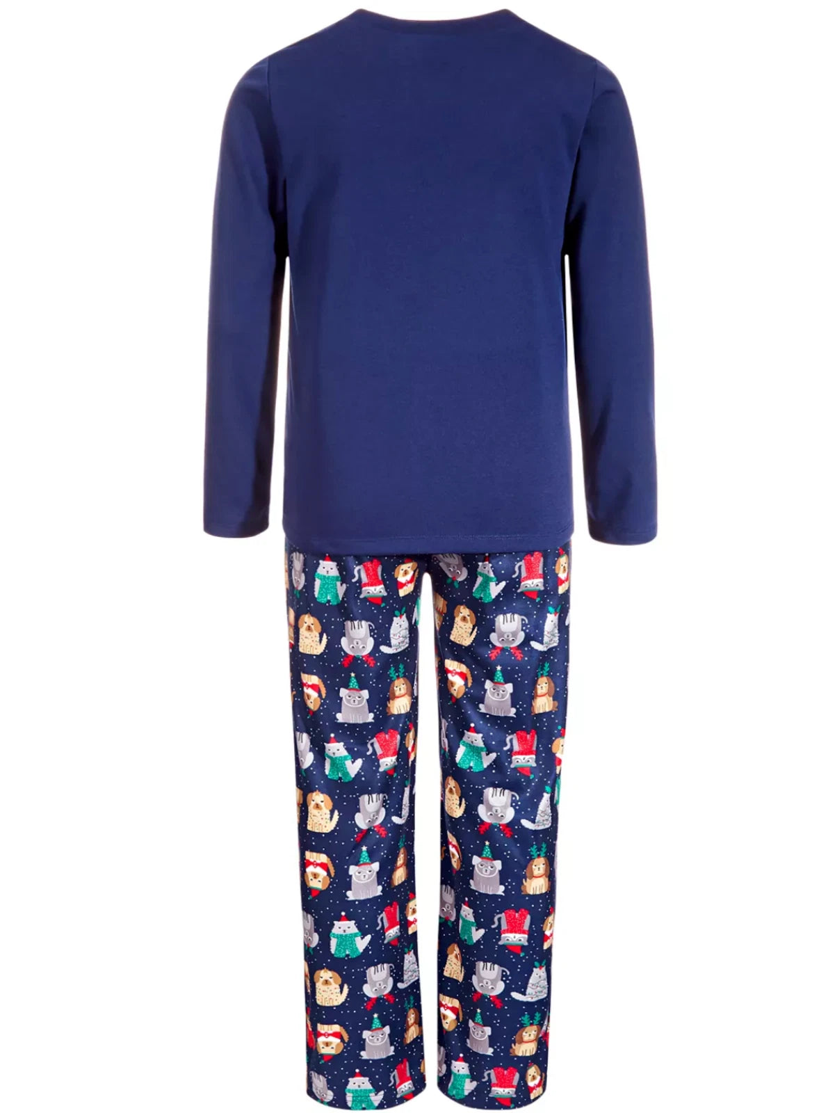 FAMILY PAJAMAS Little Kids' Bah Humbug Dogs Pajama Set XS X-Small (4-5) Blue