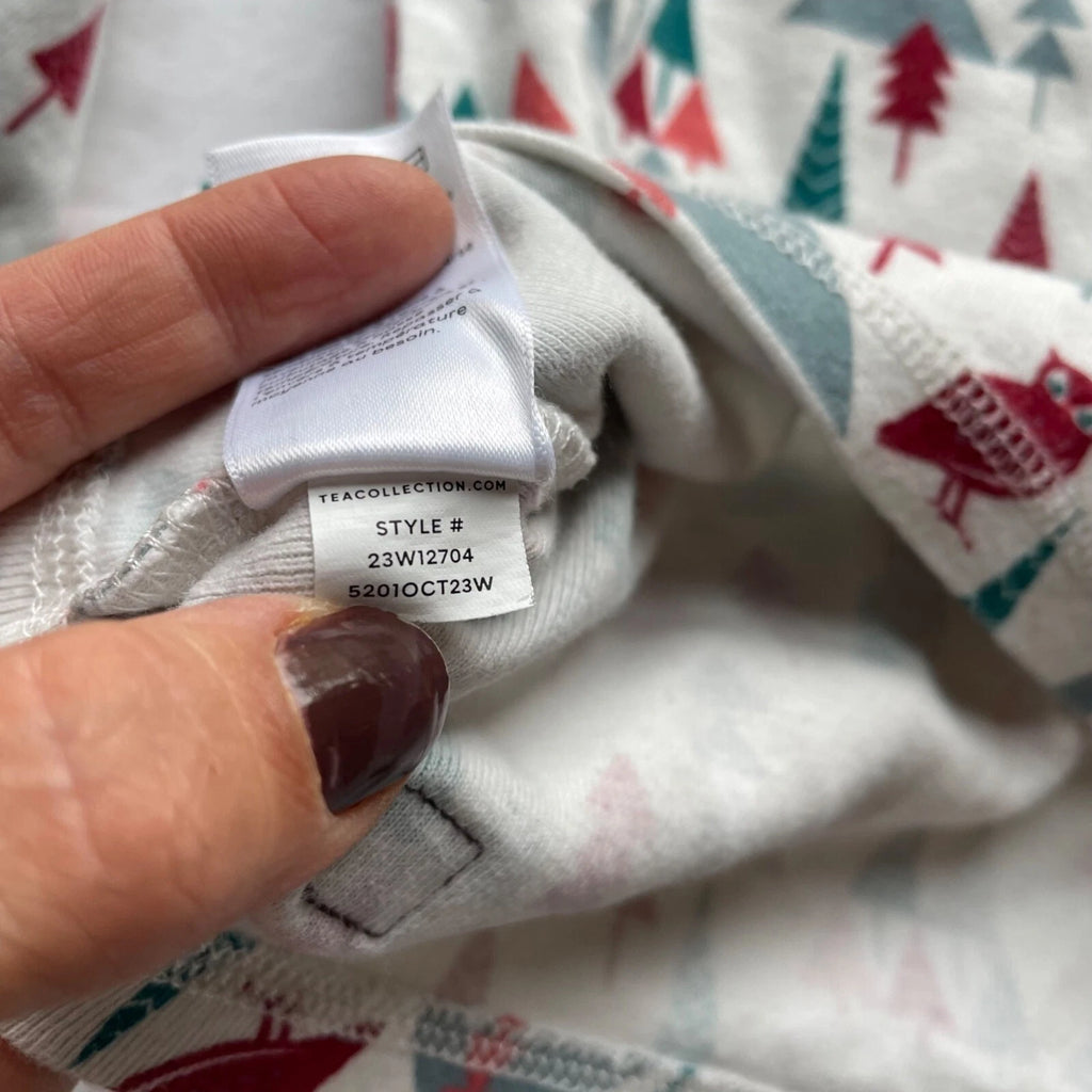 Tea Collection Kids Winter Woodland Pajama Set Size 8