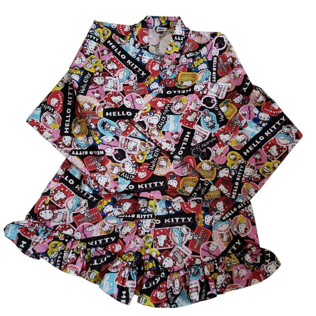 Kitty's Jinbei M-L Tag Final Price Reduced Kids Sleepwear Pajama Set