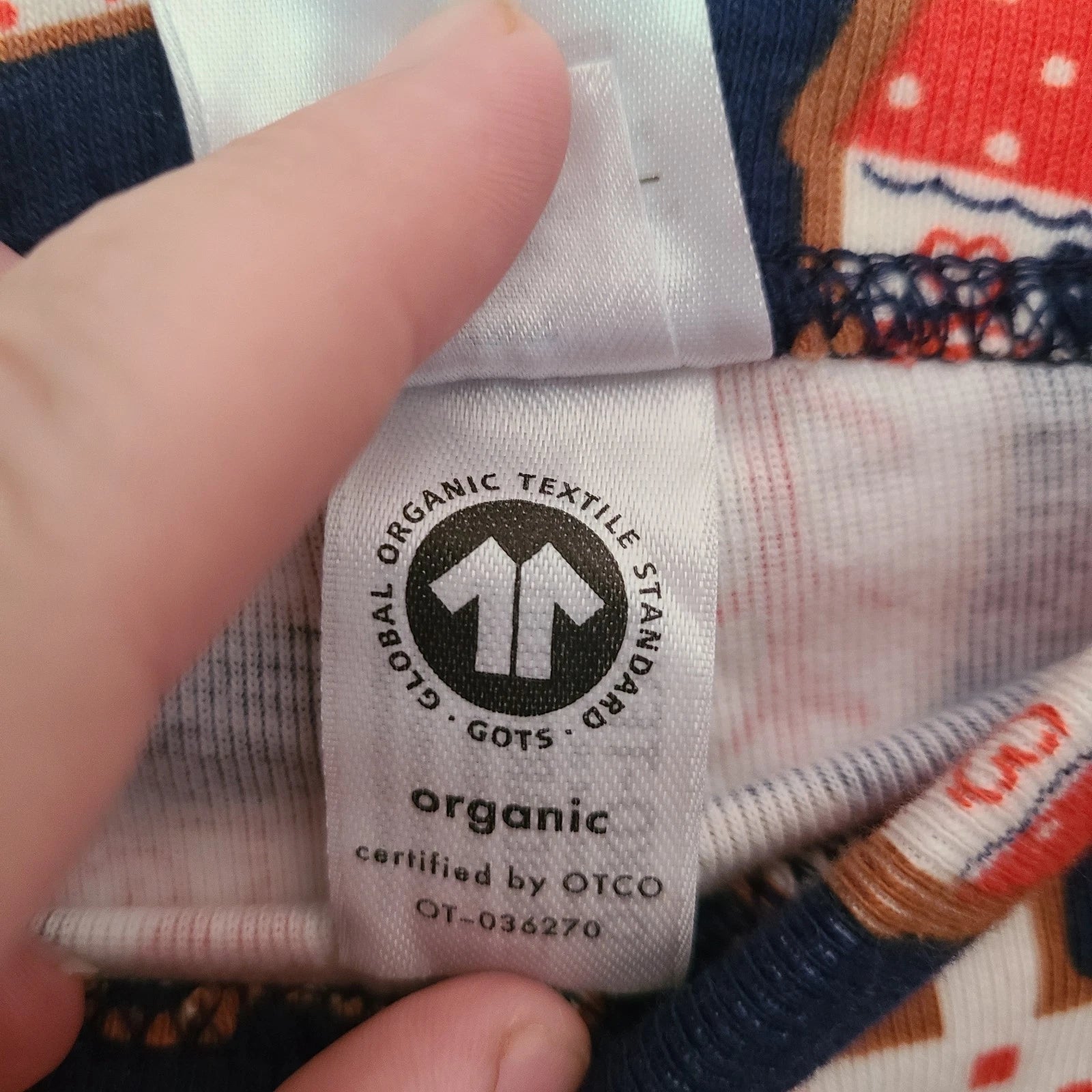 Hanna Andersson Christmas Gingerbread Organic Cotton Long John Pajamas Kids 14