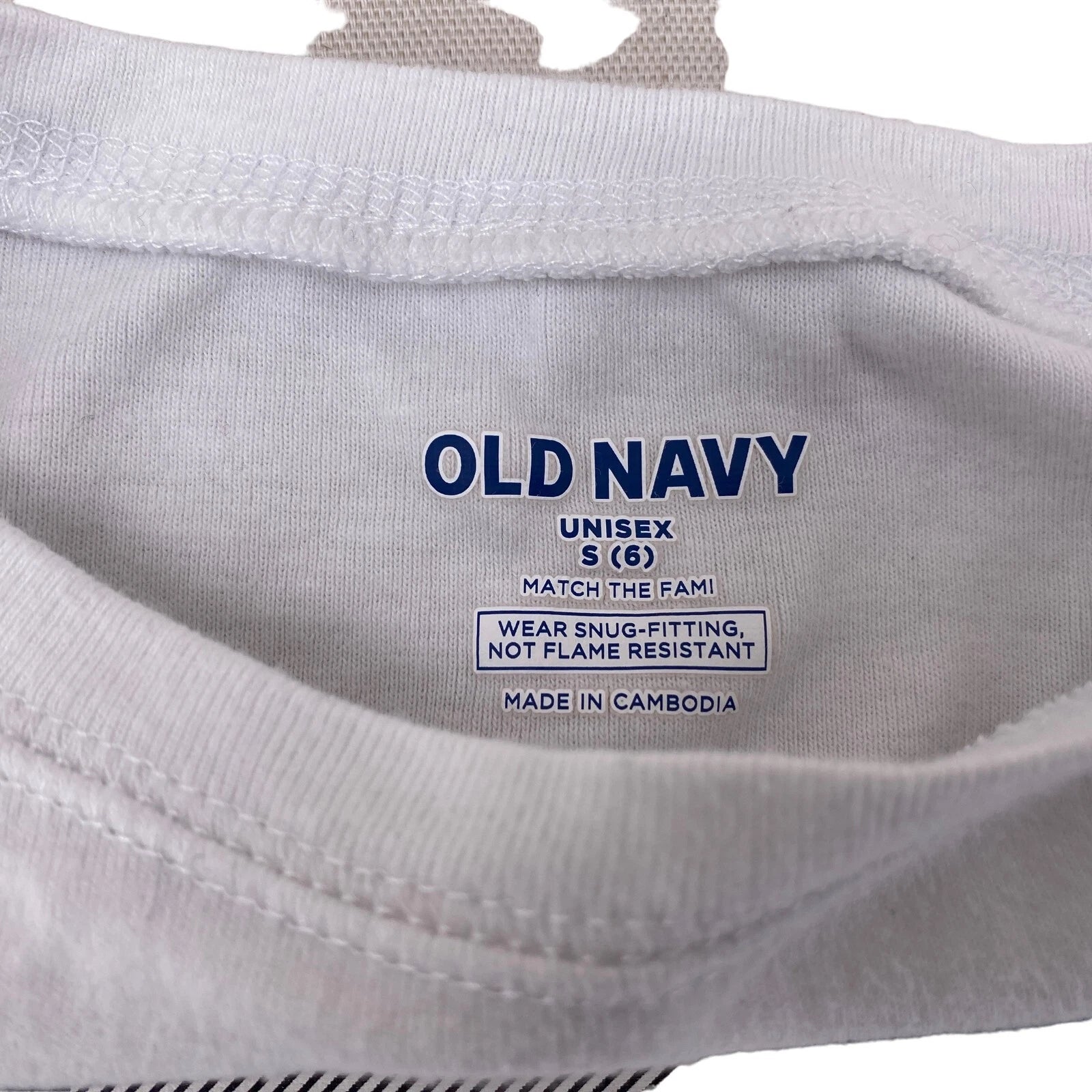 Old Navy Girls Size 6 Small Christmas Pajama Set Falala Black White Check Plaid