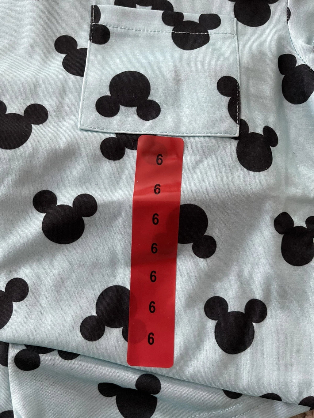 Disney Mickey  Girl’s  Pajama Set  2  Piece Set  Size  6 ~ New