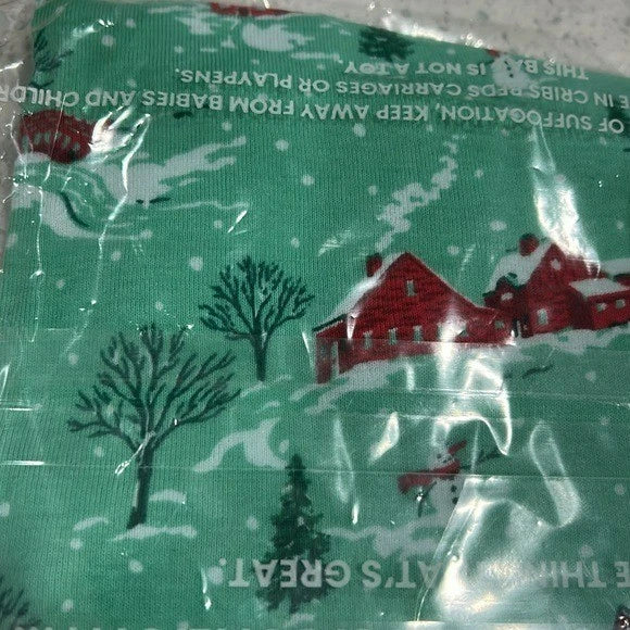 PrintFresh Kids Winter Wonderland Christmas Holiday Cotton Pajama Set  - 2