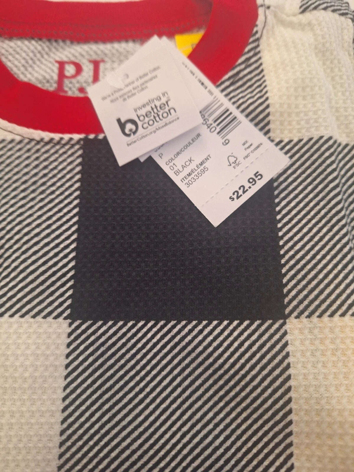 PJ Place Girls Plaid Pajama Set Size 18-24 Months New With Tags