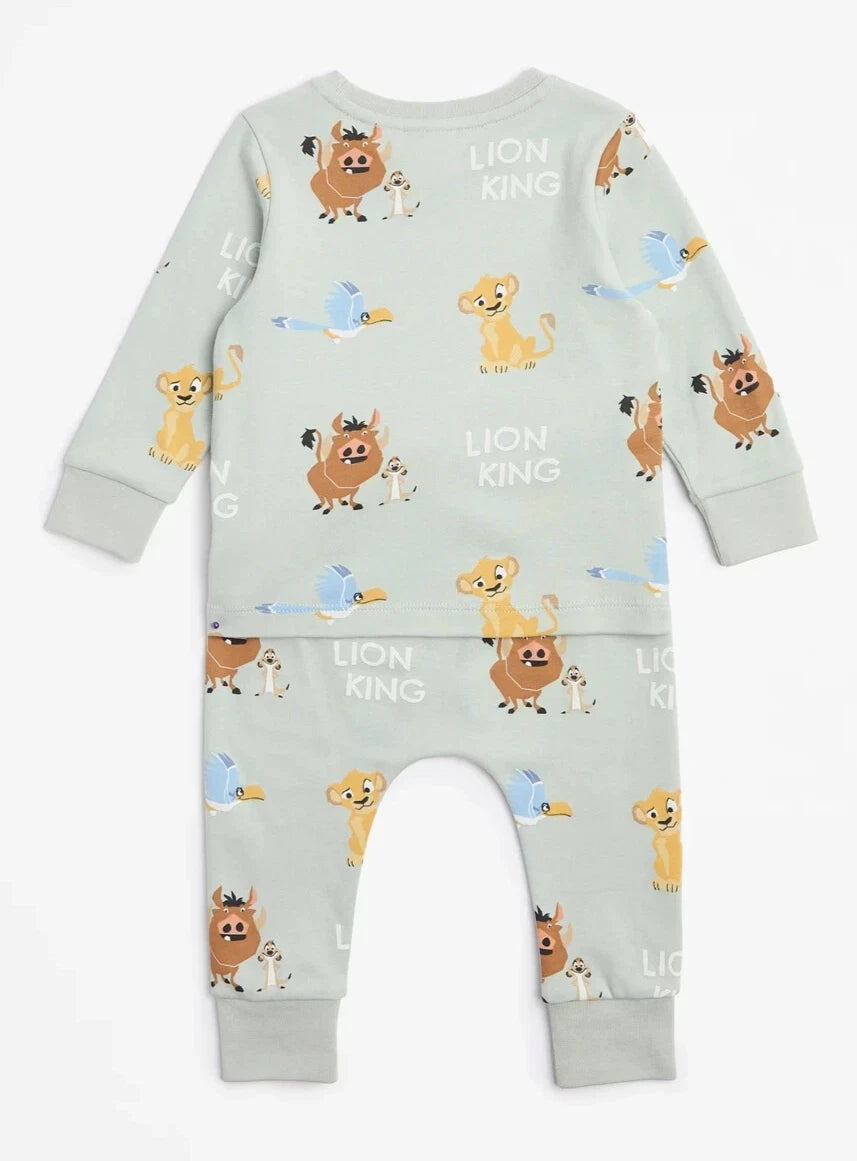 Boys Girls size 2 Green DISNEY LION KING pyjamas Cotton Target NEW A614