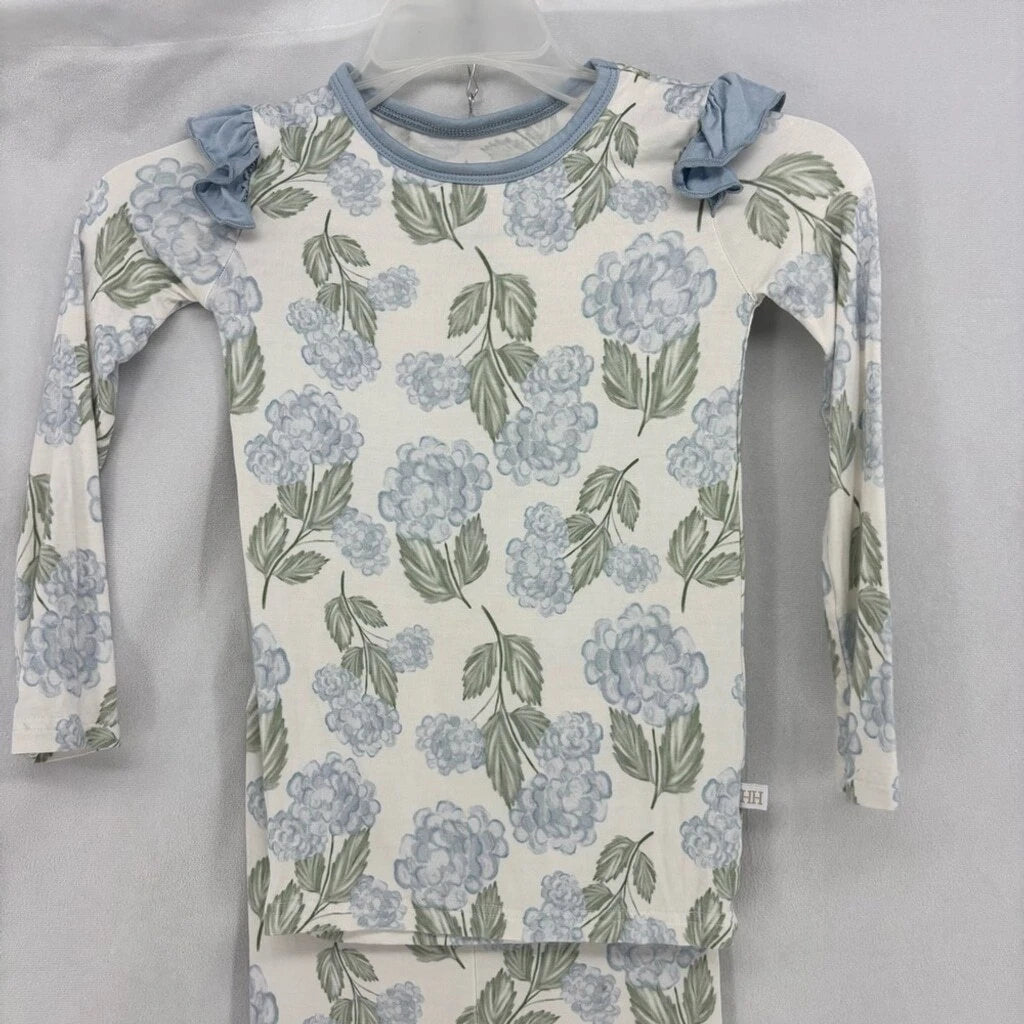 Hamner Hill toddler kids youth 5-6 two piece pajama set garden party Ruffle