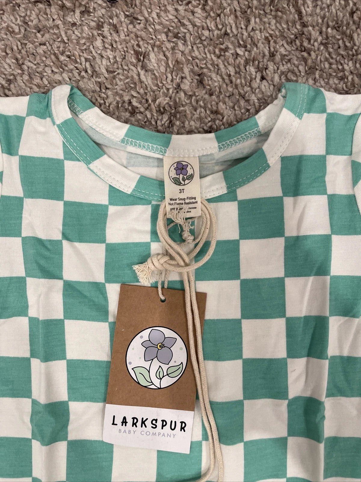 Baby Larkspur Pajama Set Size 3T