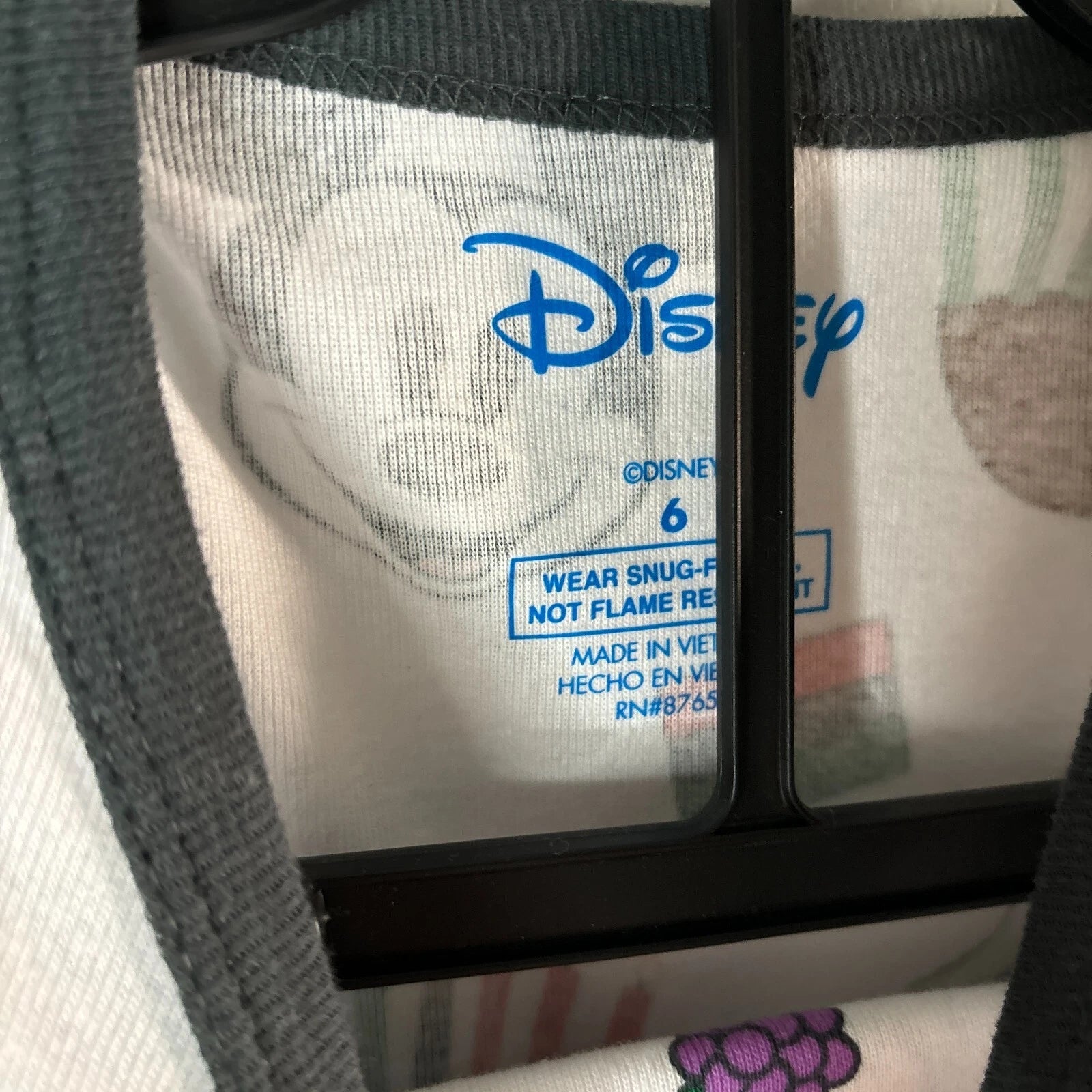 Disney Mickey and Friends Kids’ Cotton Kwanzaa Pajama Set, 2-Piece, Size 6 NEW