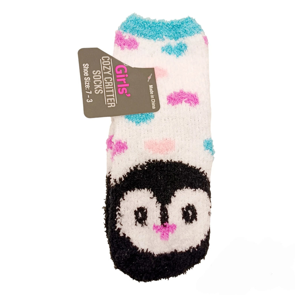 Fish Flops Girls Penguin Knit Pajama Set-5 w/Penguin Cozy Socks