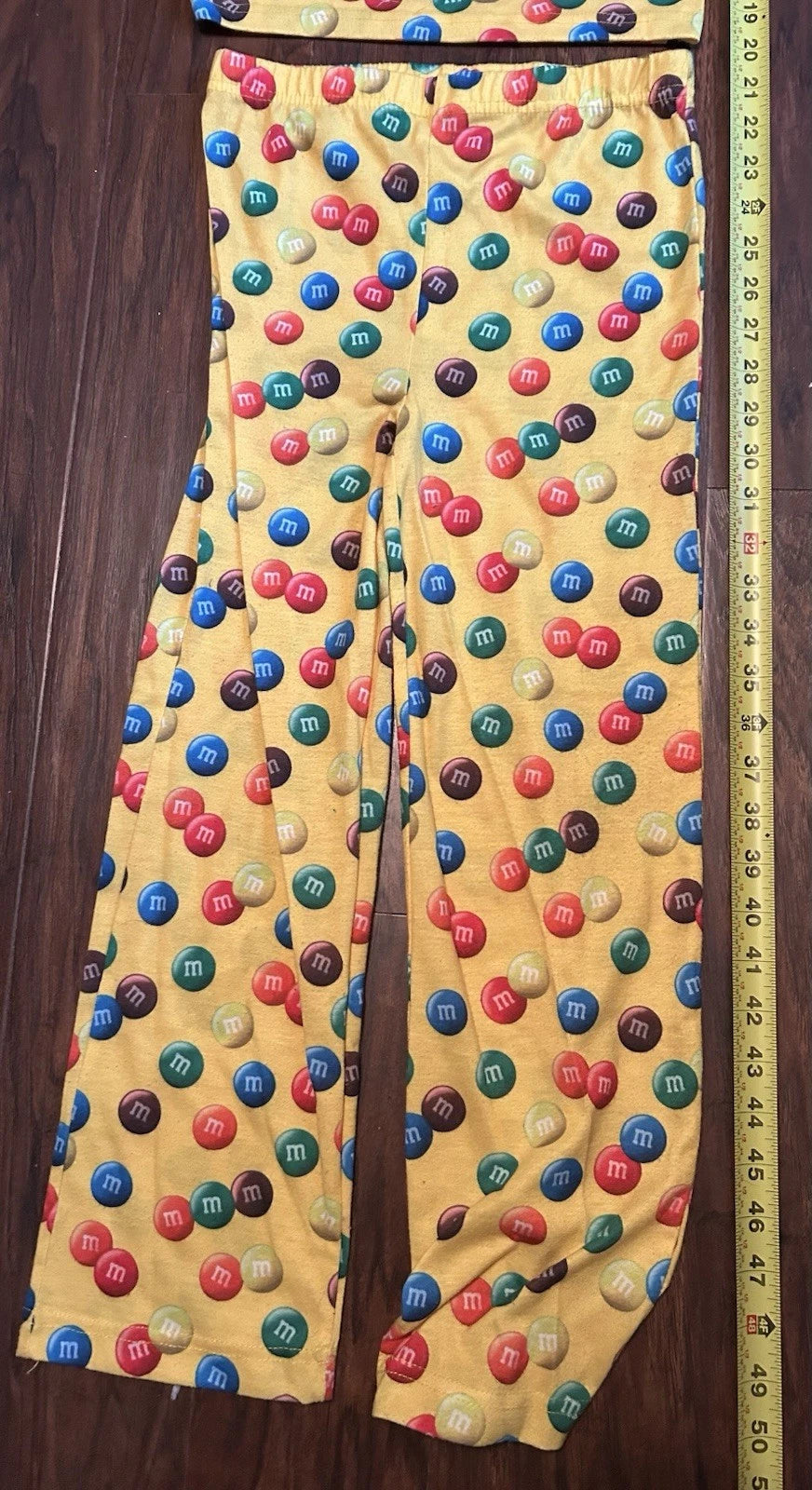 M&M Pajama Set (Top & Bottom) Yellow, Medium, Kids