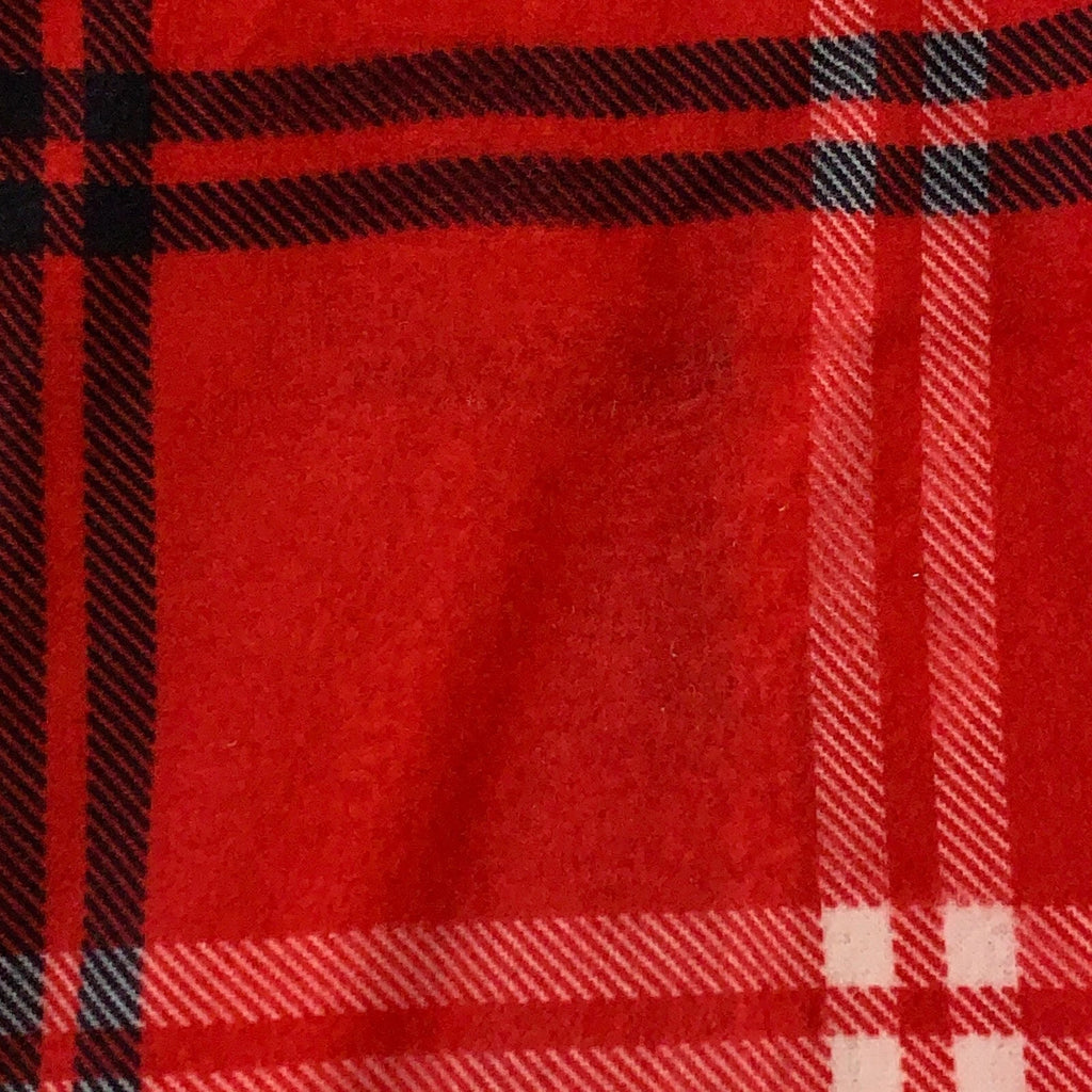 Wondershop Kids Medium (8) Red Plaid Flannel 2 Piece Pajama Set New *Flaw