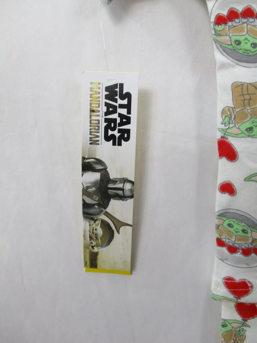 Star Wars Pajama Set Girls Boys 3T White Shirt Pants Baby Yoda Mandalorian