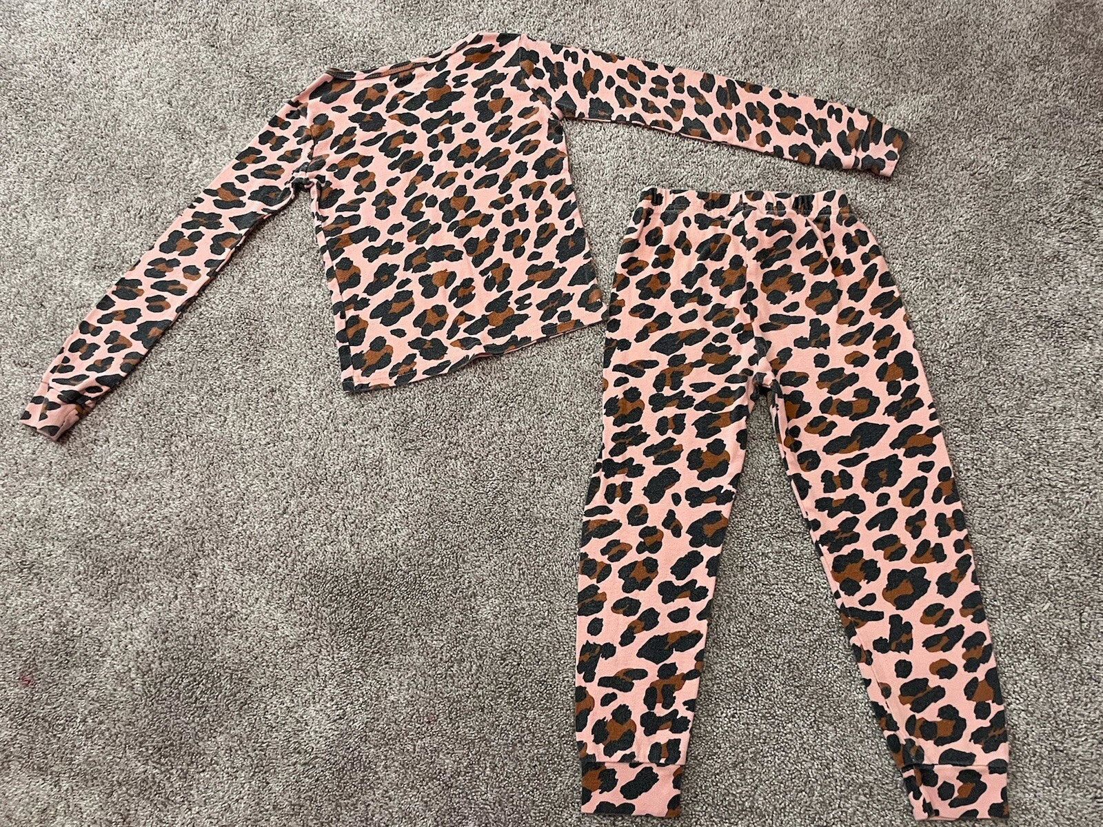 Children’s Place Girls Long Sleeve Animal Print Pajama Set Size 4