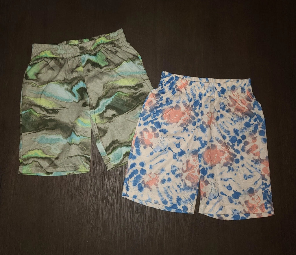 NEW LOT OF 2 PAIRS KIDS BOYS SLEEP SHORTS PAJAMAS SIZE M 8