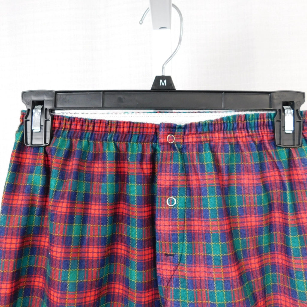 Honors Kid's Christmas Plaid Notch Collar Flannel Pajama Set 10-12 Large #5230