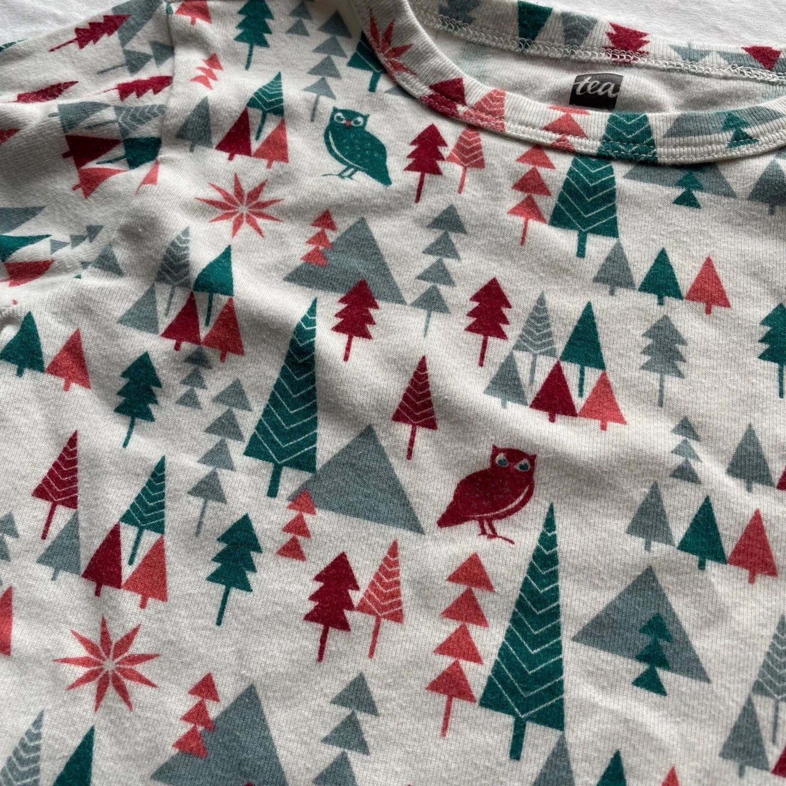 Tea Collection Kids Winter Woodland Pajama Set Size 8