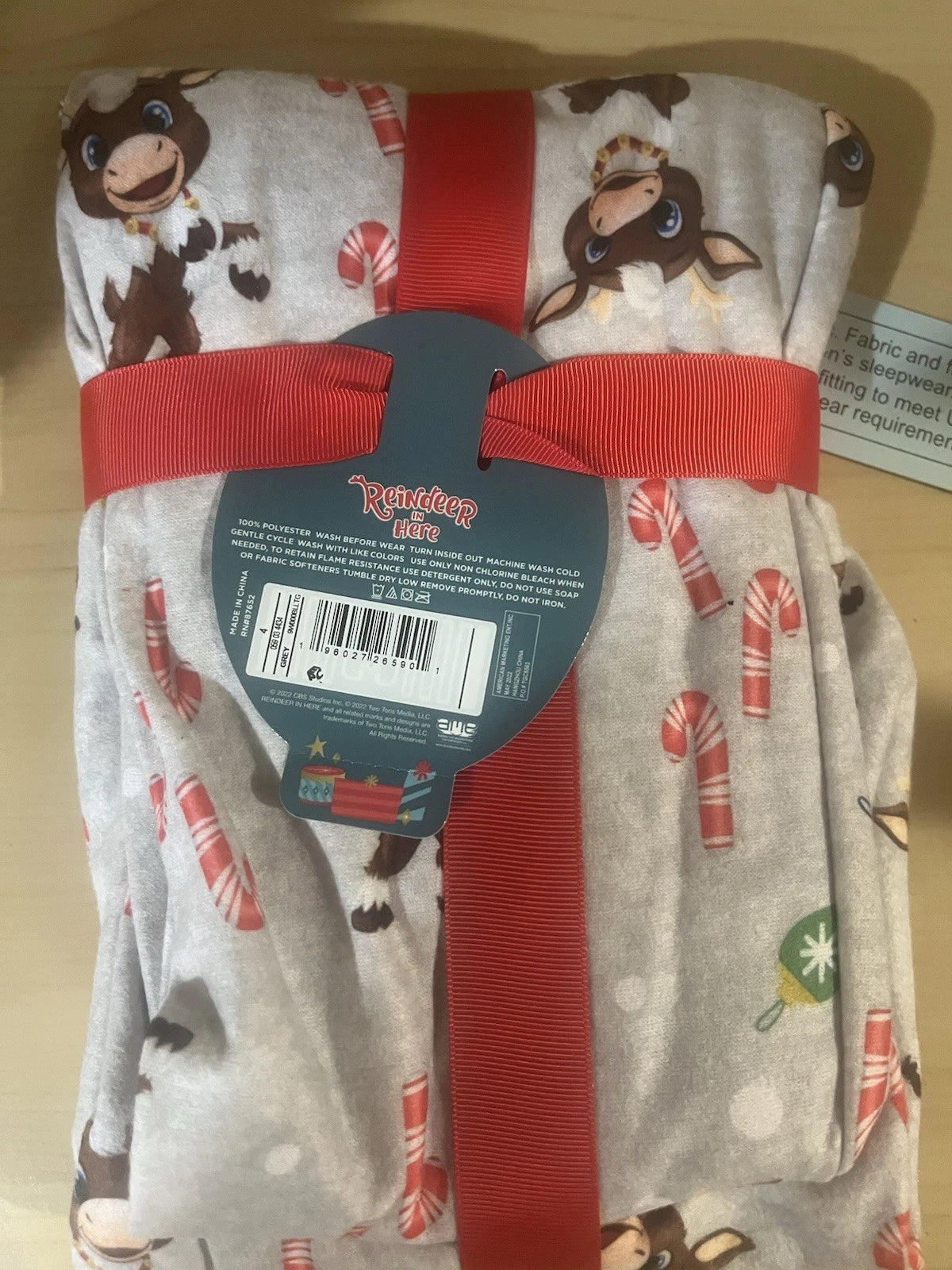 Target Reindeer In Here Kids' Pajama Set - 2 Pieces - Christmas - Size 4 - NEW