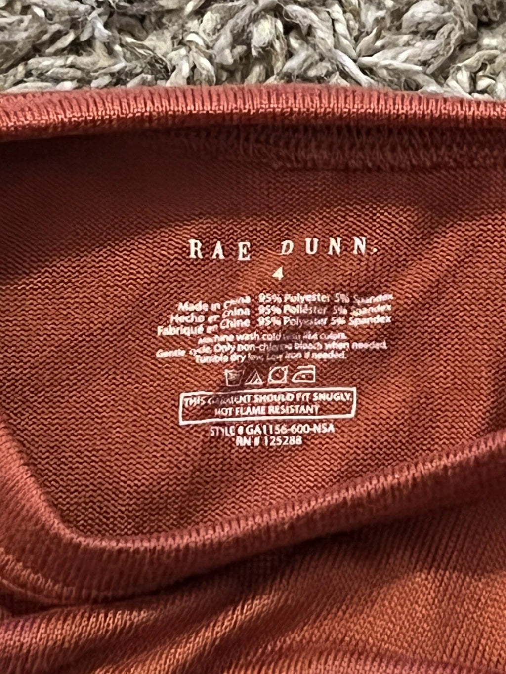 RAE DUNN Girls 2 pc Pajamas Set ‘Blessed’ Size 4 Fall Loungewear NWT