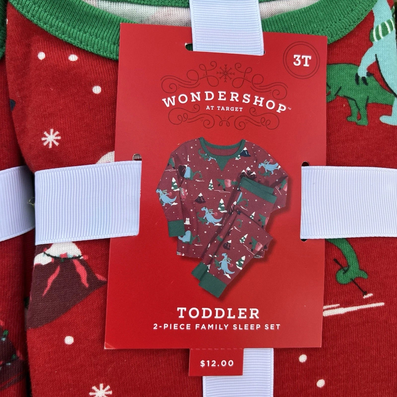 New With Tags Wondershop By Target Toddler Christmas Pajamas Size 3T