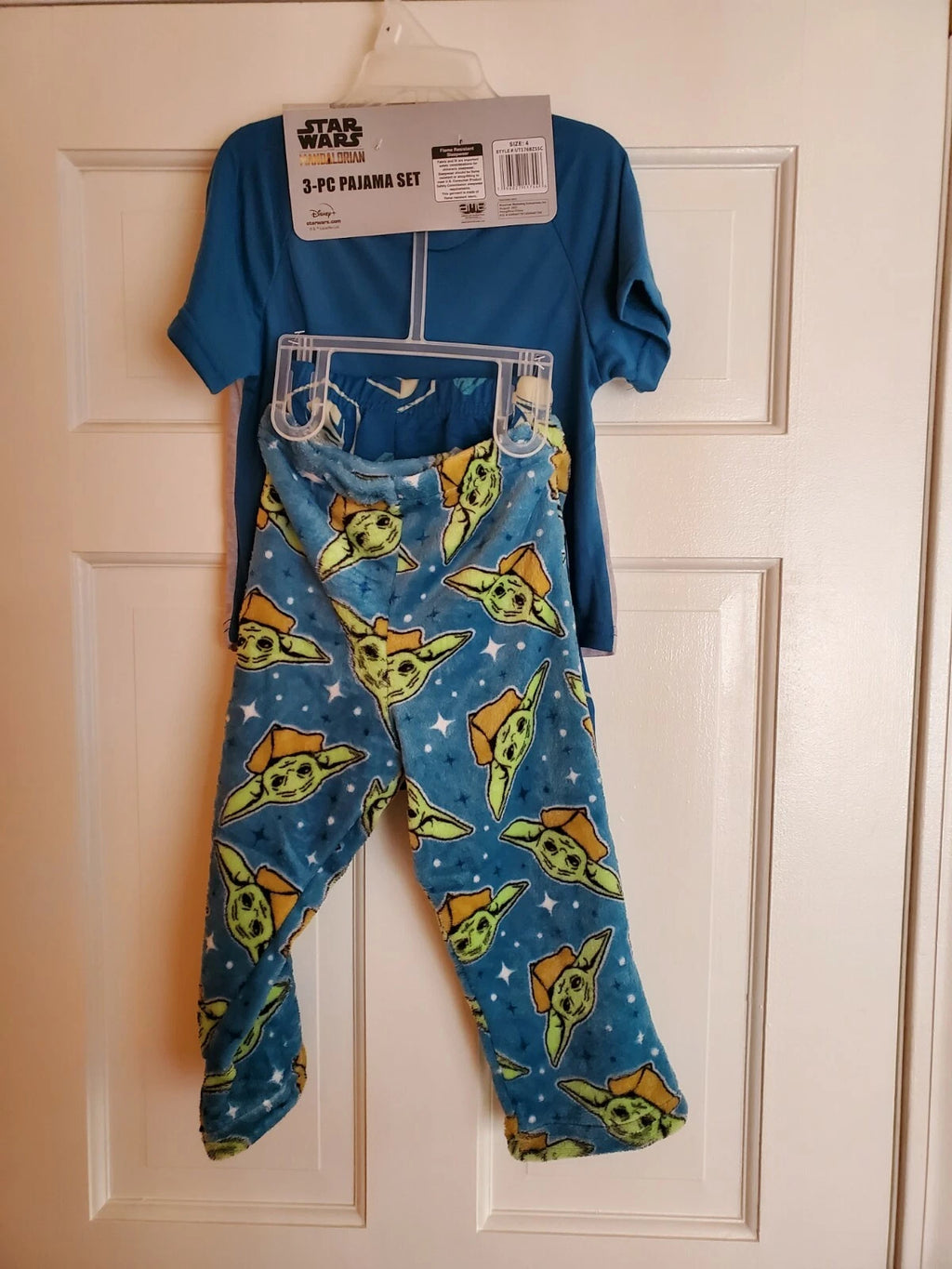 STAR WARS BOYS MANDALORIAN  3-PC PAJAMA SET SIZE 4