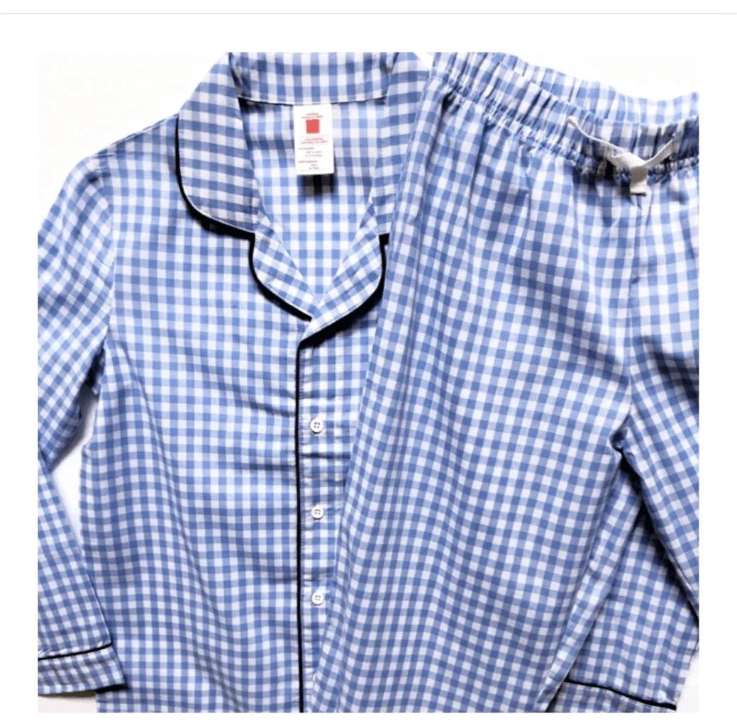 Kids Unisex Plaid Pajama Set. Size 8. NWT.