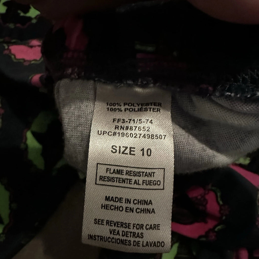 Wicked 2024 Girls 2 Peice Pajama Set Size 10 Long Sleeves/lounge Pants - Preown