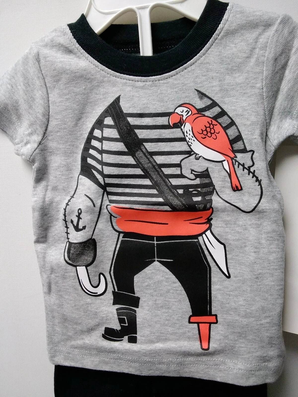 Carters Boys 4 Pcs Pajama Set 6 Months White/Navy/Gray Pirate 6 Months (652)