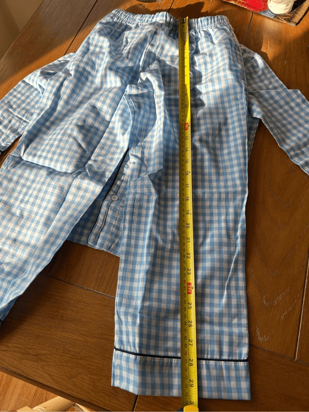 Kids Unisex Plaid Pajama Set. Size 8. NWT.