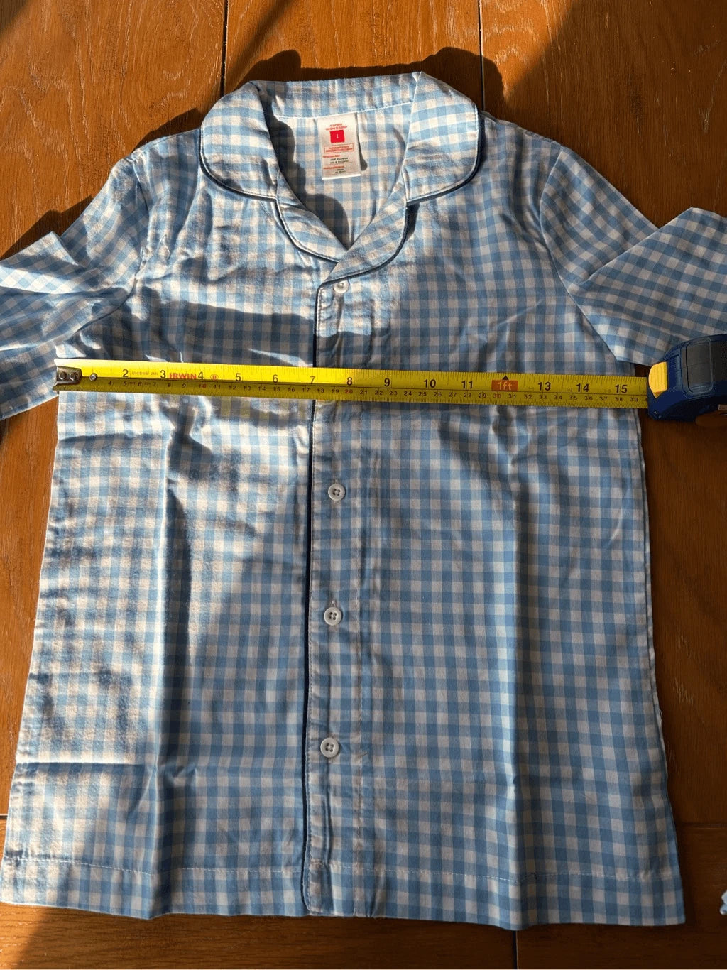 Kids Unisex Plaid Pajama Set. Size 8. NWT.