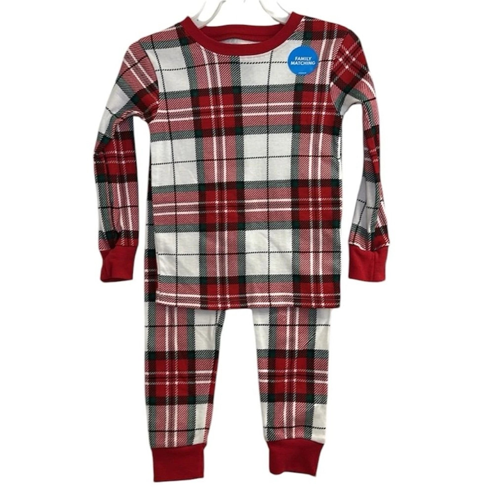 Carter’s Holiday Plaid Cotton PJ Pajama Set Toddler NEW Size 2T Unisex