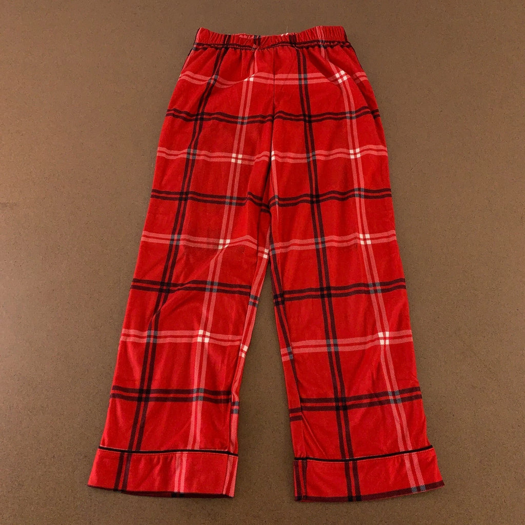 Wondershop Kids Medium (8) Red Plaid Flannel 2 Piece Pajama Set New *Flaw