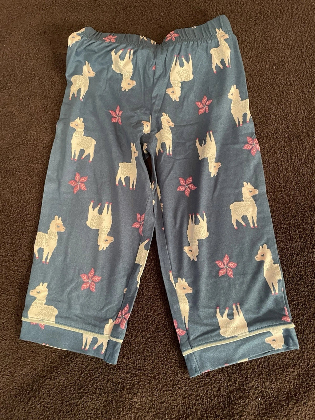 NWT Wonder Nation Girls 2T Llama Pajama Set Long Sleeve Flame Resistant