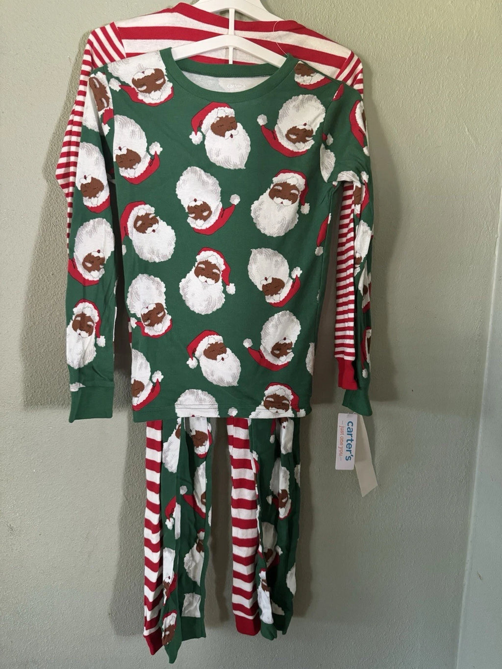 Carter's Just One You Boys' 4pc Pajama Set - Red/Green size 10