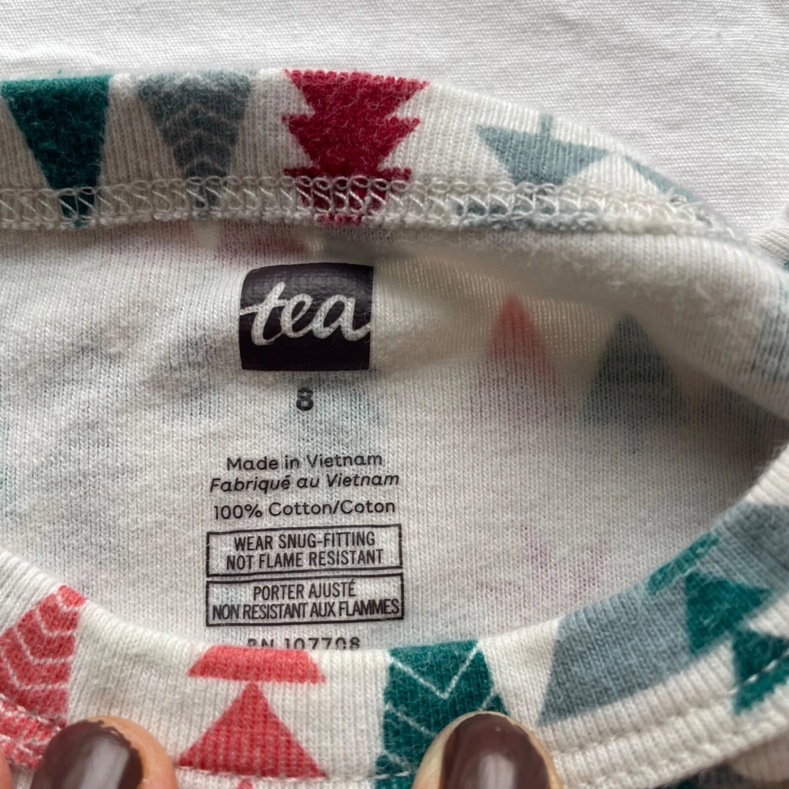 Tea Collection Kids Winter Woodland Pajama Set Size 8